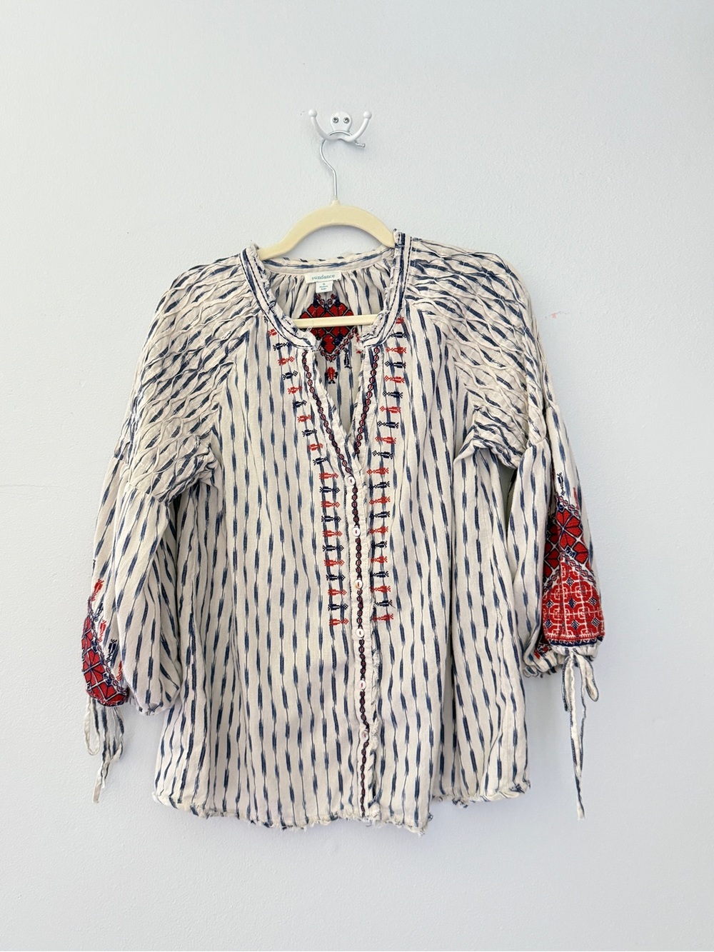 Sundance Embroidered Boho Tunic Small